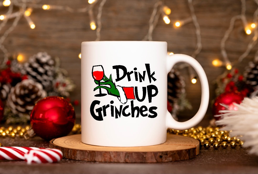 Grinch Custom Christmas Cups custom Xmas Cups Christmas Favors Goodie Bags  christmas Party Cups-drink up Grinches Custom Made Grinch Cup 