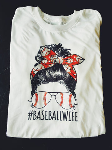 Baseball Wife tee